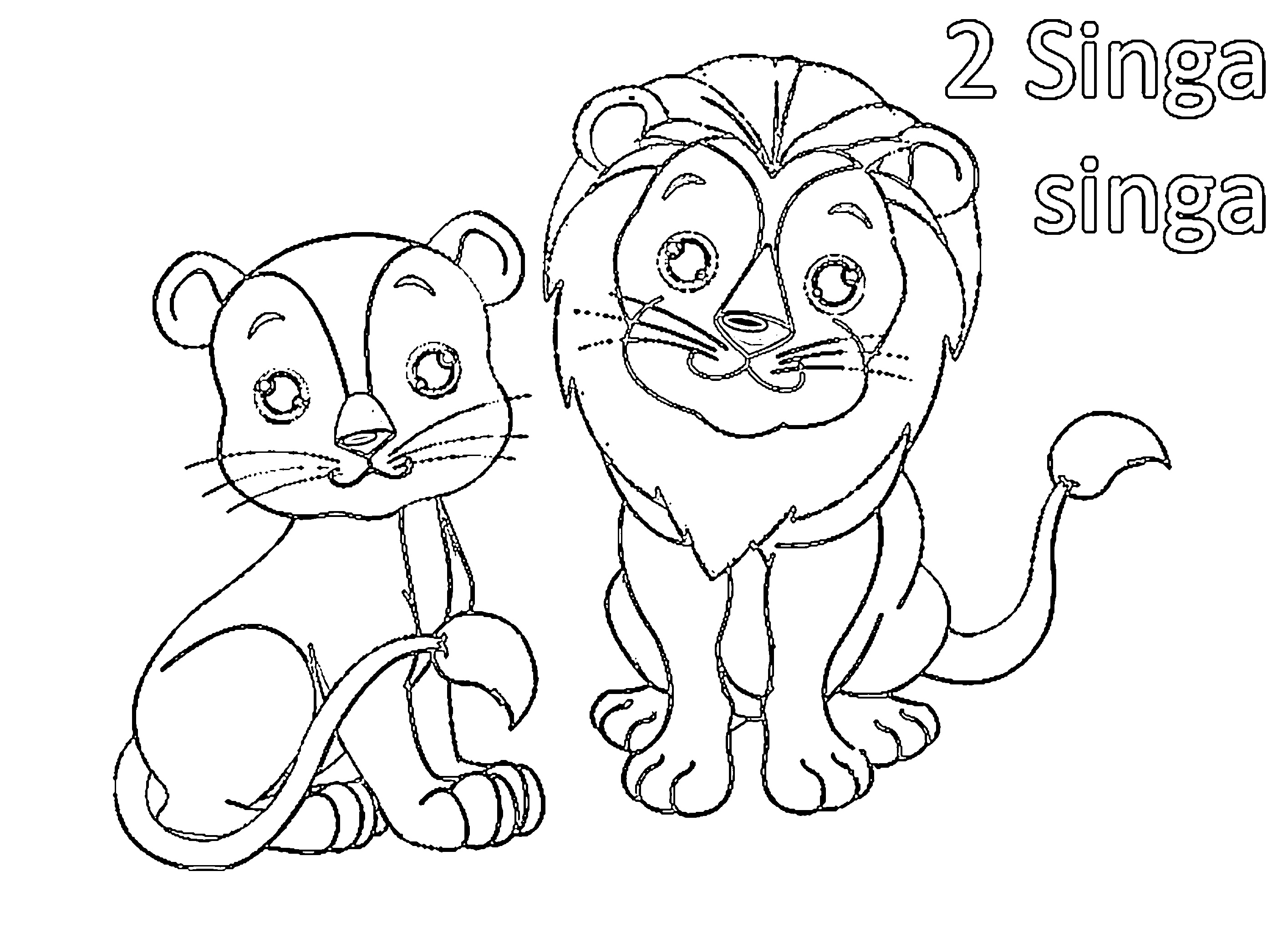 02 gambar singa